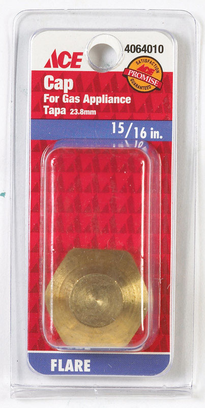 Ace 15/16 in. Flare Brass Cap