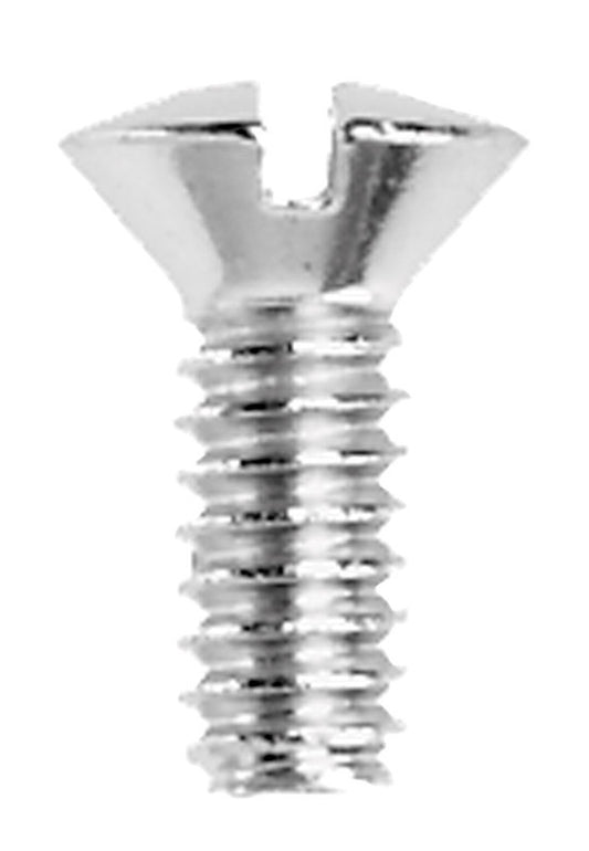 Danco No. 10-24 X 1/2 in. L Slotted Oval Head Chrome-Plated Brass Faucet Handle Screw 1 pk