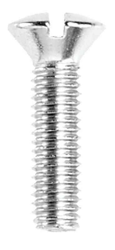 Danco No. 10-32 X 3/4 in. L Slotted Oval Head Chrome-Plated Brass Faucet Handle Screw 1 pk
