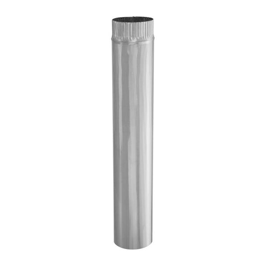 Imperial 5 in. D X 24 in. L Galvanized Steel Furnace Pipe