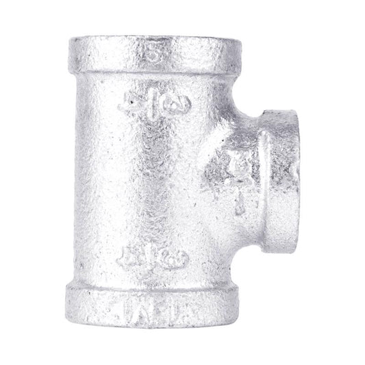 STZ Industries 3/4 in. FIP each X 3/4 in. D FIP 1/2 in. D FIP Galvanized Malleable Iron Tee