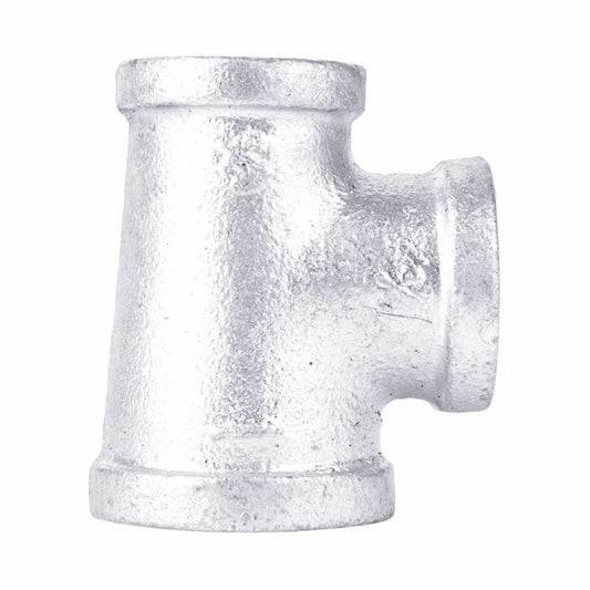 STZ Industries 3/4 in. FIP each X 3/4 in. D FIP 1 in. D FIP Galvanized Malleable Iron Reducing Tee