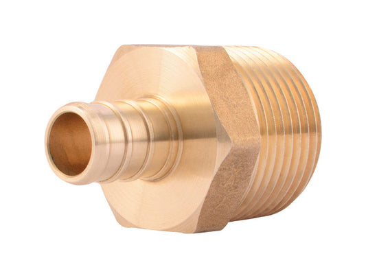 SharkBite Push to Connect 1/2 in. Barb each X 3/4 in. D MPT Brass Reducing Adapter