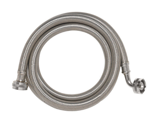 Ace 3/4 in. Hose Thread X 3/4 in. D Hose Thread 4 ft. Stainless Steel Supply Line
