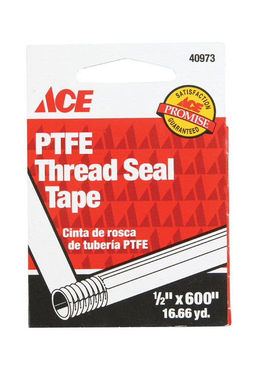 Ace White 1/2 in. W X 600 in. L Thread Seal Tape