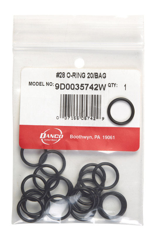Danco 5/8 in. D X 1/2 in. D Rubber O-Ring 20 pk