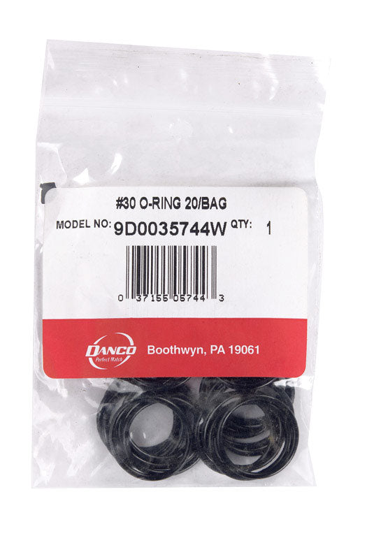 Danco 7/8 in. D X 3/4 in. D Rubber O-Ring 20 pk