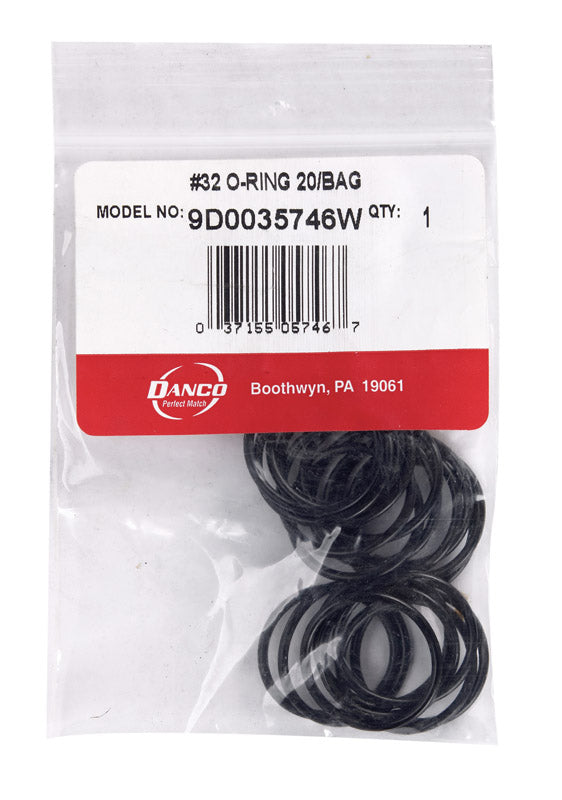 Danco 15/16 in. D X 13/16 in. D #32 Rubber O-Ring 20 pk