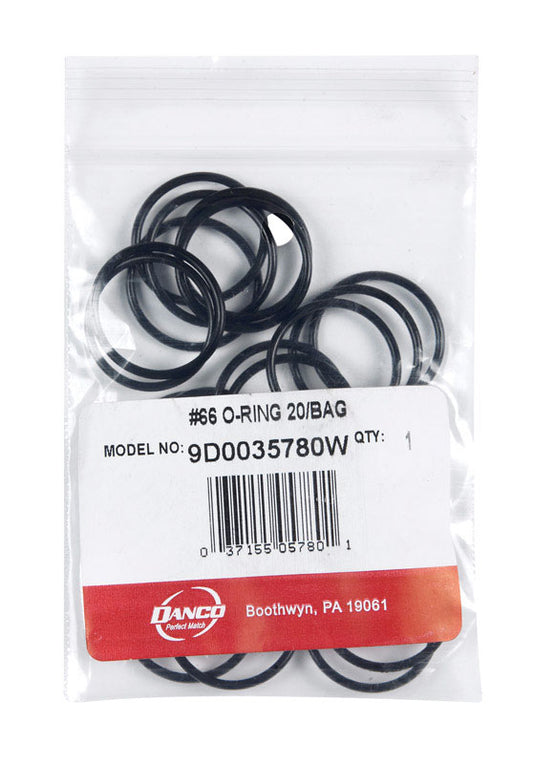 Danco 1 in. D X 7/8 in. D #66 Rubber O-Ring 20 pk