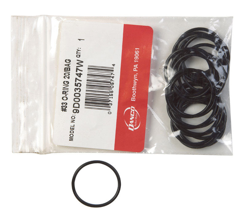 Danco 1-1/16 in. D X 15/16 in. D #33 Rubber O-Ring 20 pk