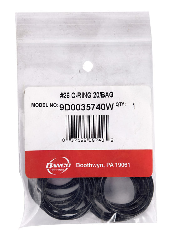 Danco 1-1/2 in. D X 1-5/16 in. D #26 Rubber O-Ring 20 pk