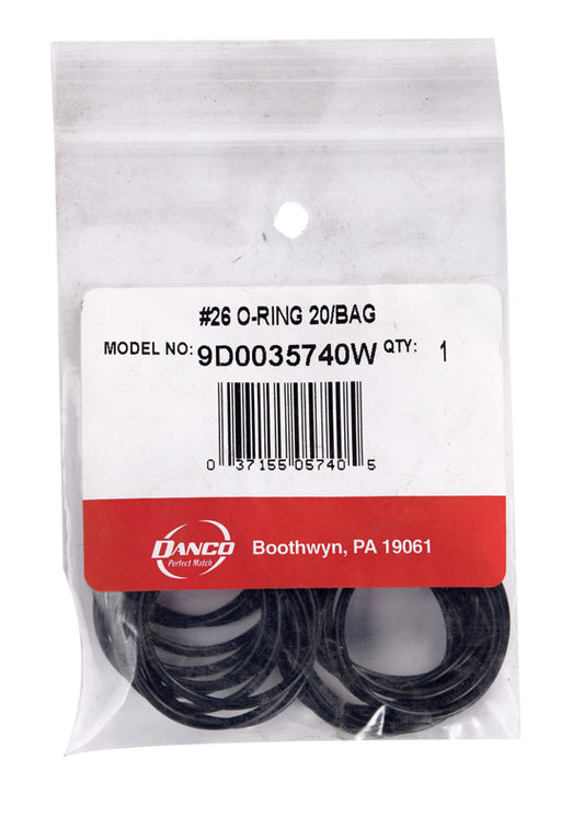 Danco 1-1/2 in. D X 1-5/16 in. D #26 Rubber O-Ring 20 pk