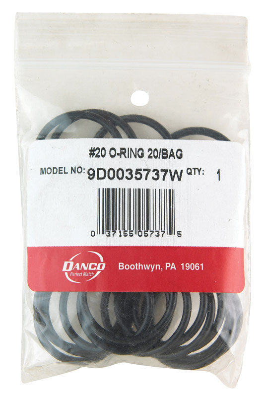 Danco 1 in. D X 1-3/16 in. D Rubber O-Ring 20 pk