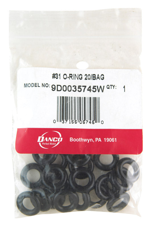 Danco 9/16 in. D X 0.31 in. D Rubber O-Ring 20 pk
