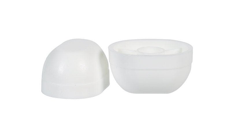 Plumb Pak Toilet Bolt Caps White Plastic For Universal