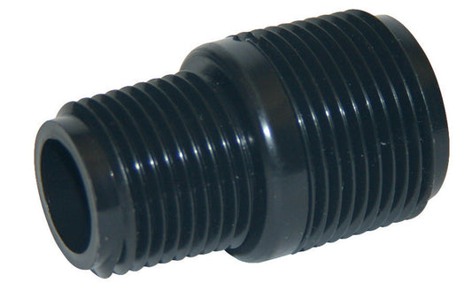 B&K Schedule 40 3/4 in. MIP X 1/2 in. D MIP Polyethylene 1-1/2 in. Close Nipple 1 pk