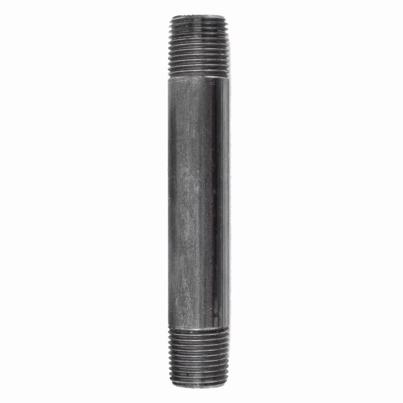 STZ Industries 1/4 in. MIP each X 1/4 in. D MIP Black Steel 5 in. L Nipple