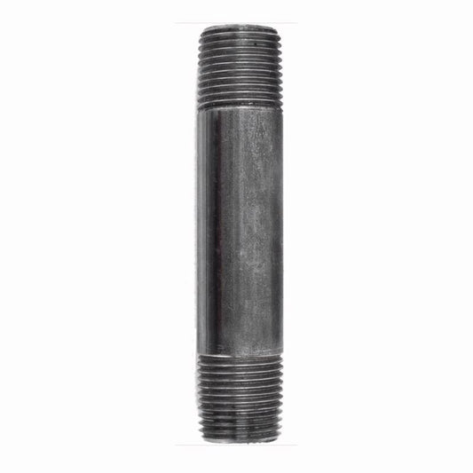 STZ Industries 3/8 in. MIP each X 3/8 in. D MIP Black Steel 4 in. L Nipple