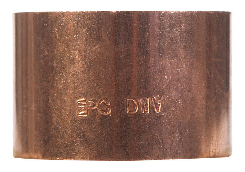 NIBCO 2 in. Sweat X 2 in. D Sweat Copper Coupling with Stop 1 pk
