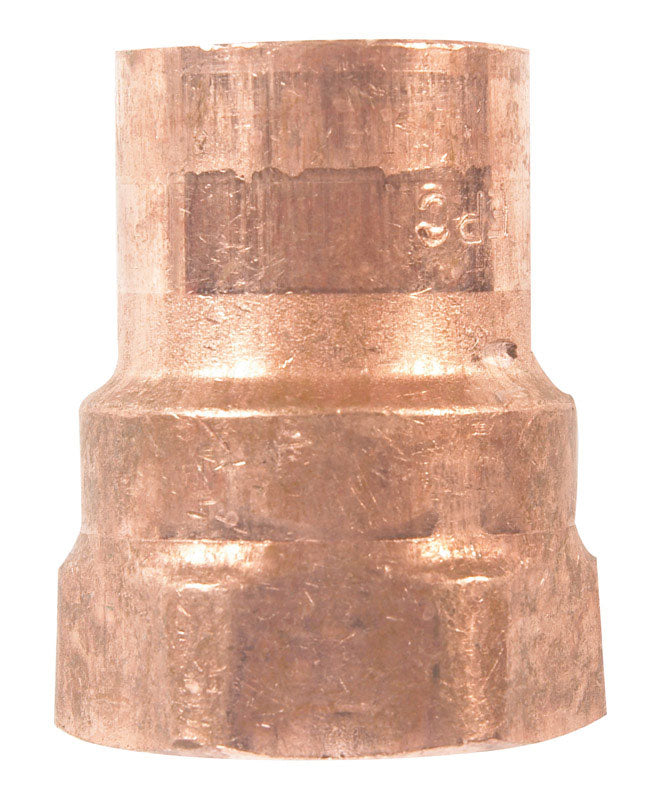 NIBCO 1/2 in. Copper X 1/2 in. D FPT Copper Pipe Adapter 1 pk