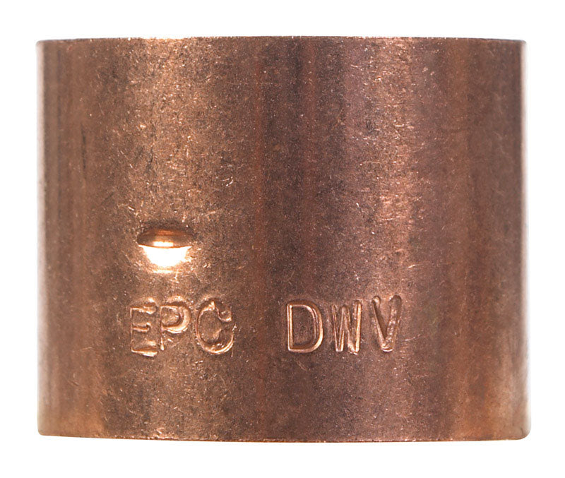 NIBCO 1-1/4 in. Sweat X 1-1/4 in. D Sweat Copper Coupling 1 pk