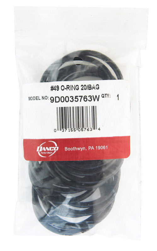 Danco 1-7/8 in. D X 1-5/8 in. D #49 Rubber O-Ring 20 pk