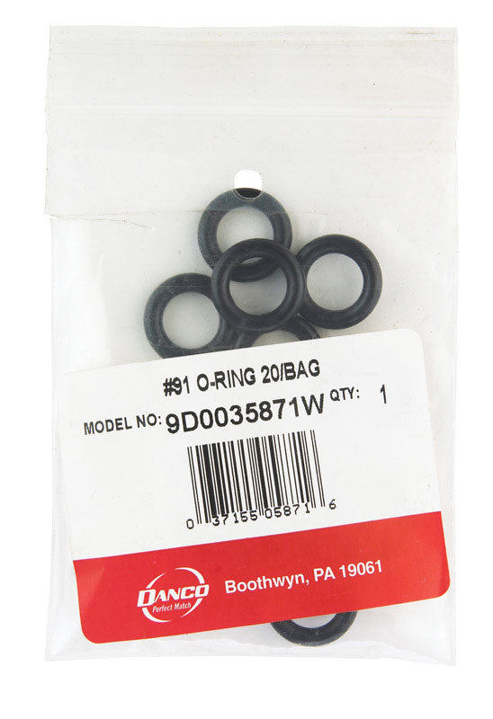Danco 11/16 in. D X 7/16 in. D #91 Rubber O-Ring 20 pk