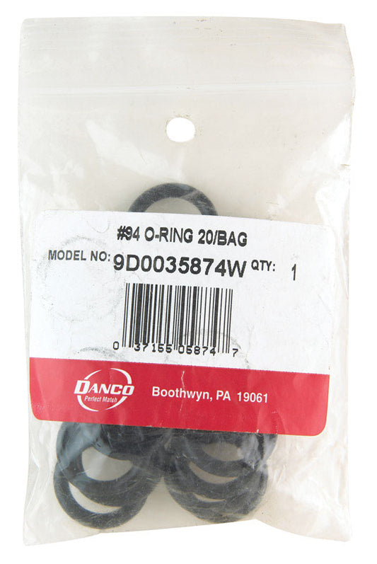 Danco 7/8 in. D X 5/8 in. D #94 Rubber O-Ring 20 pk