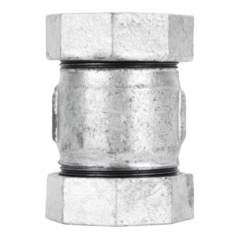 STZ Industries 1 in. Compression X 1 in. D Compression Galvanized Malleable Iron 3 in. L Coupling
