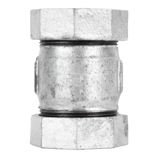 STZ Industries 1 in. Compression X 1 in. D Compression Galvanized Malleable Iron 3 in. L Coupling