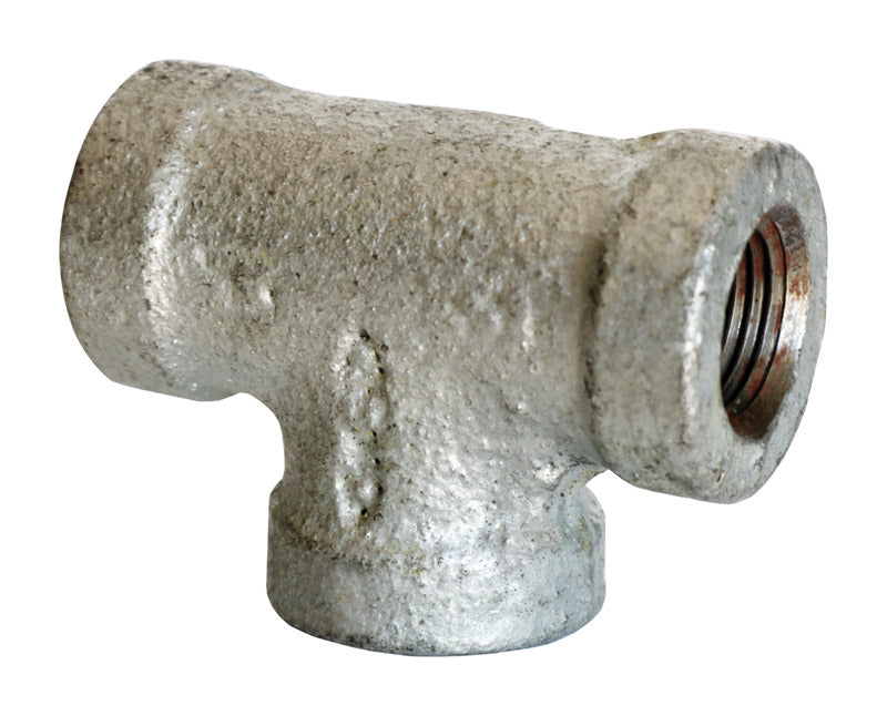 Anvil 1/8 in. FPT X 1/8 in. D FPT 1/8 in. D FPT Galvanized Malleable Iron Reducing Tee