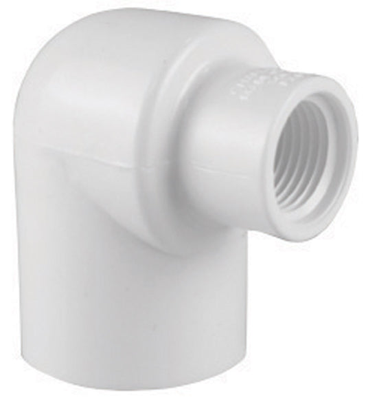 Charlotte Pipe 1 in. Slip X 1/2 in. D FPT PVC Elbow 1 pk