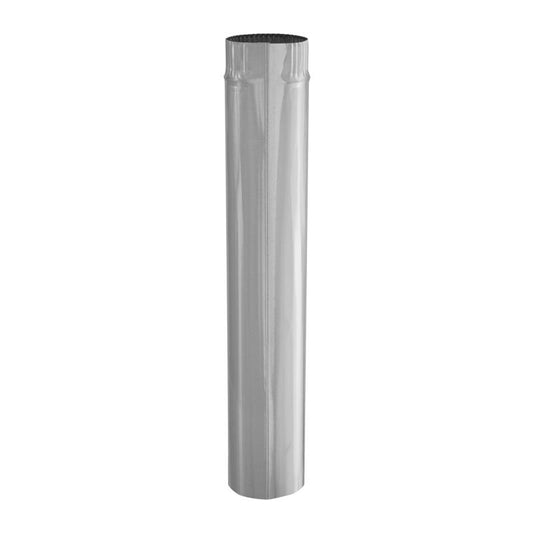 Imperial 4 in. D X 24 in. L Galvanized Steel Furnace Pipe