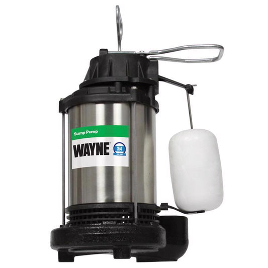 8 3/4 HP 5490 gph Stainless Steel Vertical Float Switch AC Sump Pump 8 ftÂ³