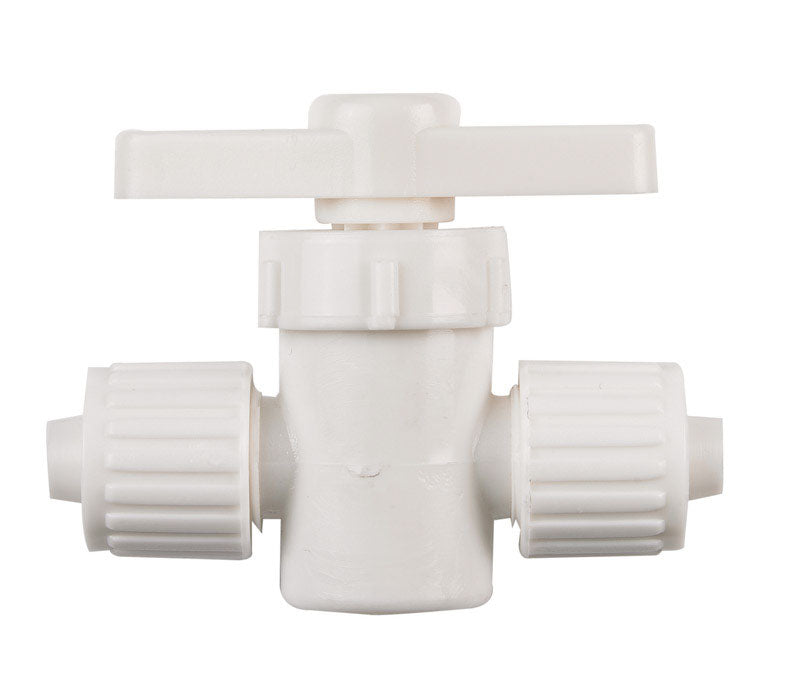Flair-It 3/8 in. PEX X 3/8 in. PEX Plastic Supply Valve