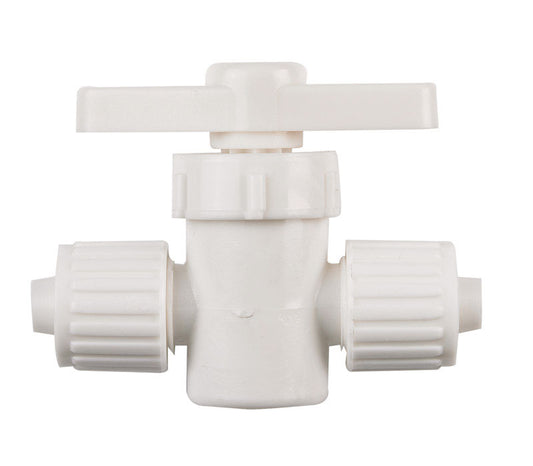 Flair-It 3/8 in. PEX X 3/8 in. PEX Plastic Supply Valve