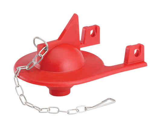 Korky Shark Fin Toilet Flapper Red For Kohler