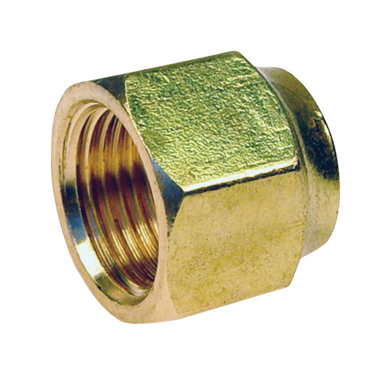 JMF Company 5/8 in. Flare X 1/2 in. D CTS Brass Forged Flare Nut