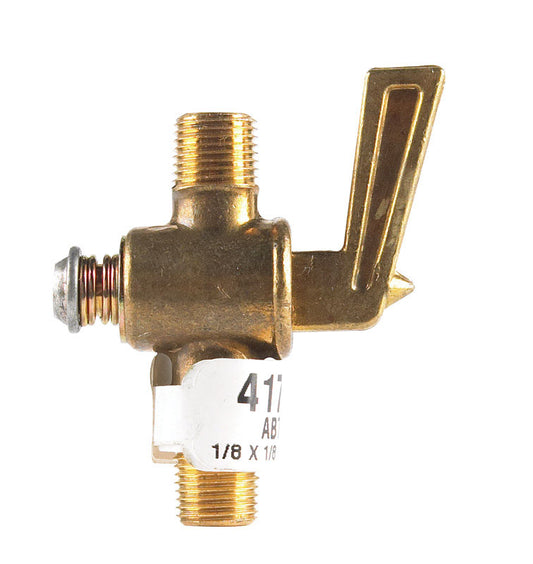 JMF Company 1/8 in. MIP MIP Brass Pipe Valve