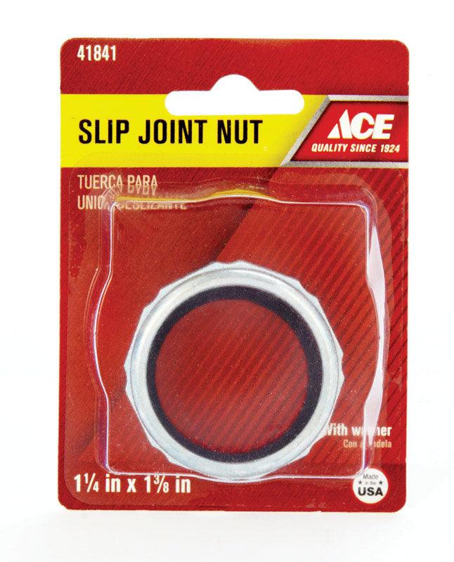 Ace 1-1/4 x 1-3/8 in. D Brass Nut