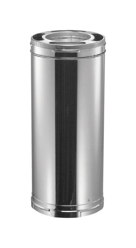 DuraVent DuraPlus 6 in. D X 12 in. L Aluminum/Galvanized Steel Chimney Pipe