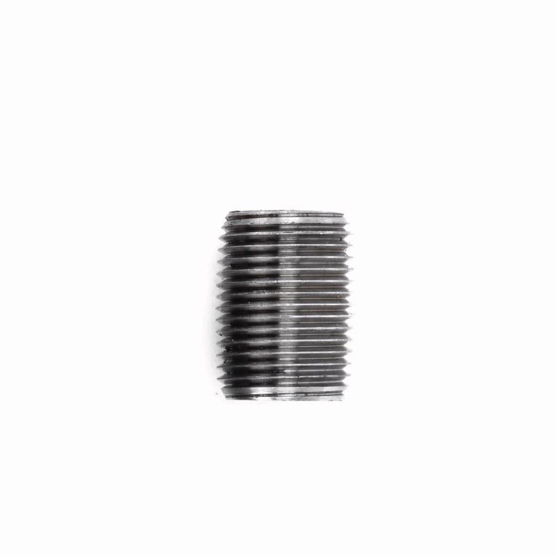 STZ Industries 1/8 in. MIP each X 1/8 in. D MIP Black Steel Close Nipple