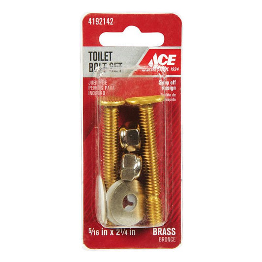 Ace Toilet Bolt Set Brass For Universal