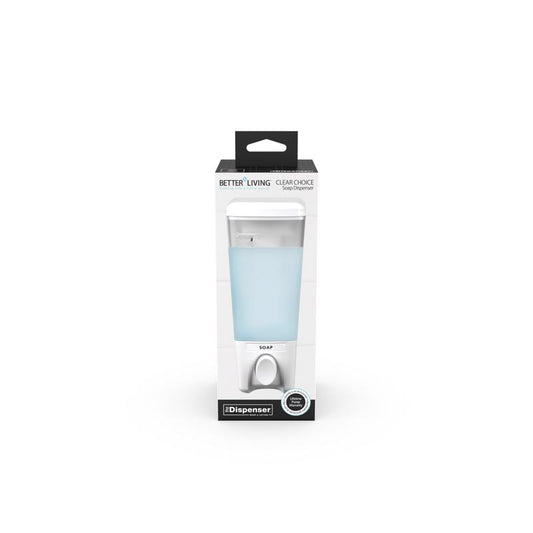 Better Living Clear Choice I Clear White ABS Plastic Lotion/Soap Dispenser