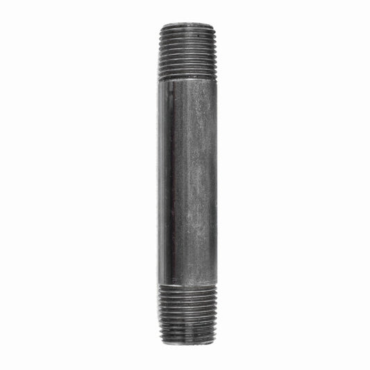 STZ Industries 3/8 in. MIP each X 3/8 in. D MIP Black Steel 4-1/2 in. L Nipple