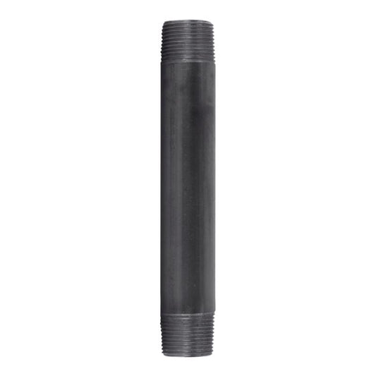STZ Industries 1 in. MIP each X 1 in. D MIP Black Steel 8 in. L Nipple