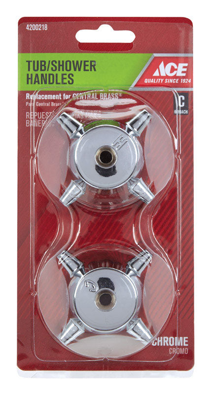 Ace For Central Brass Chrome Tub and Shower Faucet Handles