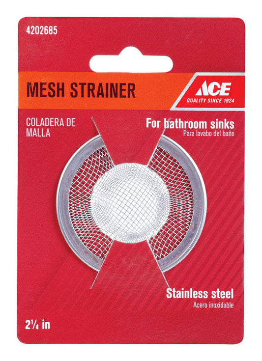 Ace 2-1/4 in. D Stainless Steel Mesh Strainer