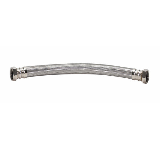 Fluidmaster 3/4 in. FIP X 3/4 in. D FIP 18 in. Stainless Steel Water Heater Supply Line