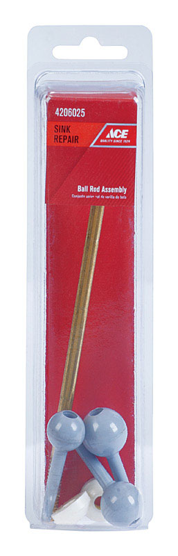 Ace Ball Assembly Universal 6 in. L X 6 in. H Brass/Plastic